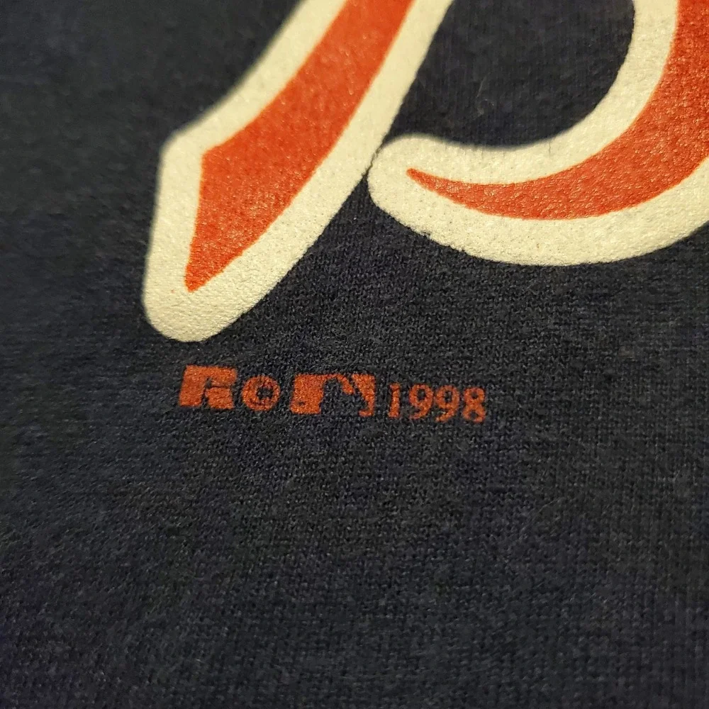 Vintage 90s Atlanta Braves Shirt Boys XL Blue Baseball MLB‎ Russell Athletic 98